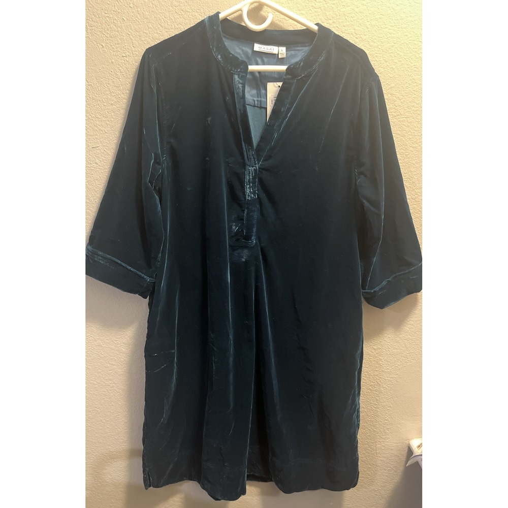 Masai‎ Copenhagen MaNokolo A-Shape Regular Dress Green Size Large New With Tags